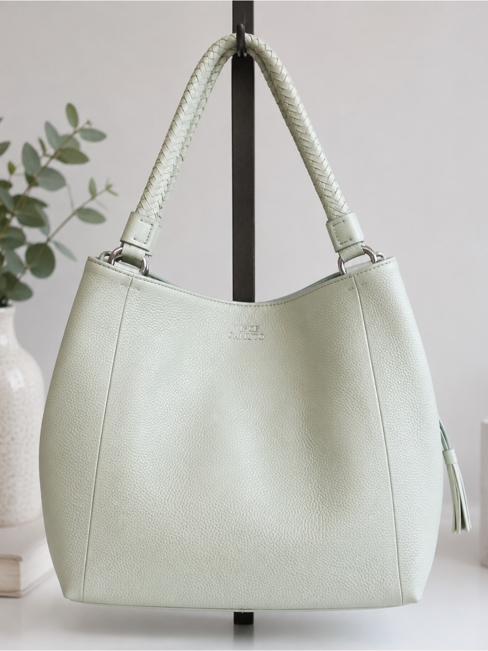 VINCE CAMUTO “Signie” Leather Tote — NWT — Cool Mint